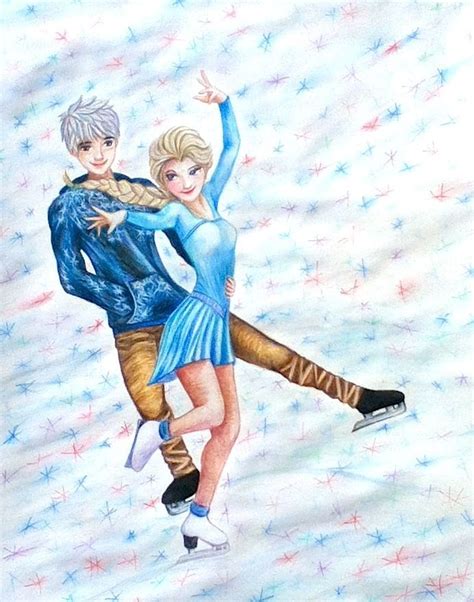 Jack And Elsa Ice Skating By Scent Of Ginger On Deviantart Jack And