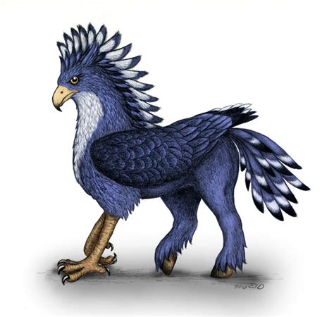 Crested Hippogriff Blue By Snafflepod On Deviantart