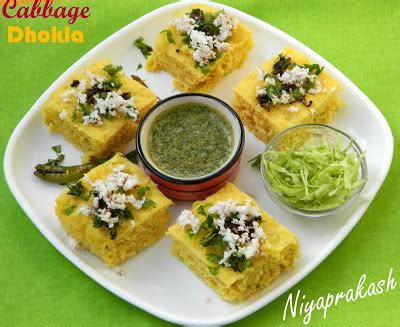Add water, coconut and remaining ingredients to. Niya's World: Cabbage Dhokla