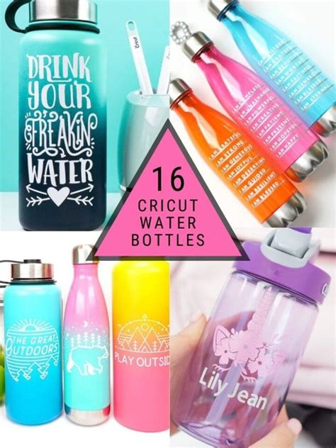 16 Fun Cricut Water Bottle Projects To Inspire Your Next Crafting Session