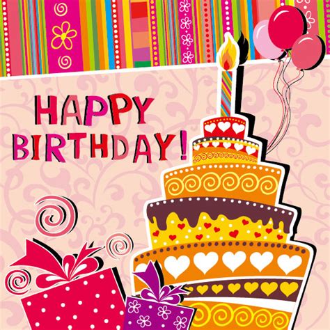 Happy card gift cards are usable at many stores and restaurants. Funny cartoon Happy Birthday cards vector 03 - Vector Birthday free download