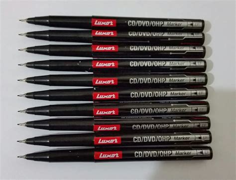 10 X Extra Fine Tip Permanent Marker Pens Black Cd Dvd Marker Pen