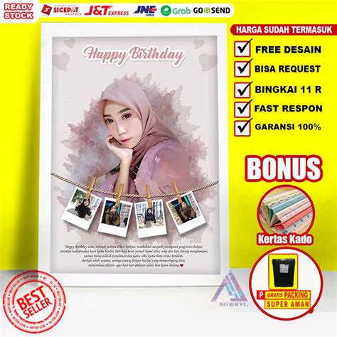 Jual Cetakbingkai Kado Unik Polaroid Kado Ulang Tahun Kado