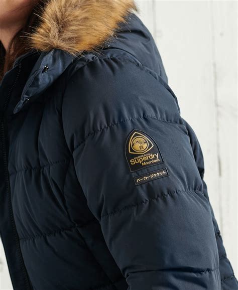 Womens Kumano Ultimate Parka Coat In Eclipse Navy Superdry