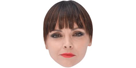 Christina Ricci Fringe Celebrity Mask Celebrity Cutouts