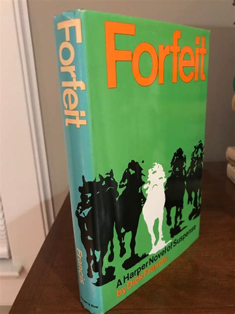 forfeit by francis dick near fine hardcover 1969 1st edition signed by author s