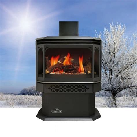 The fan, or blower, is used to disperse heat, rather than to vent. Napoleon Gas Fireplace GDS28 Stove Free Standing Efficient Propane Natural Log 767383375605 | eBay