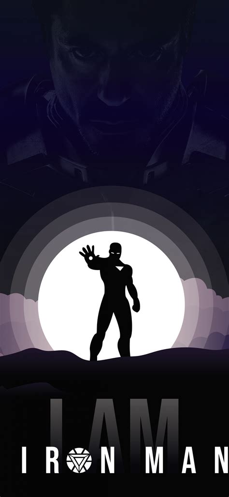 Iron Man Wallpaper 4K, Marvel Superheroes, Silhouette, Tony Stark