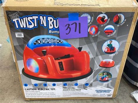 Xootz Twist N Bump Kids Electric Bumper Car In Box Earls Auction Company