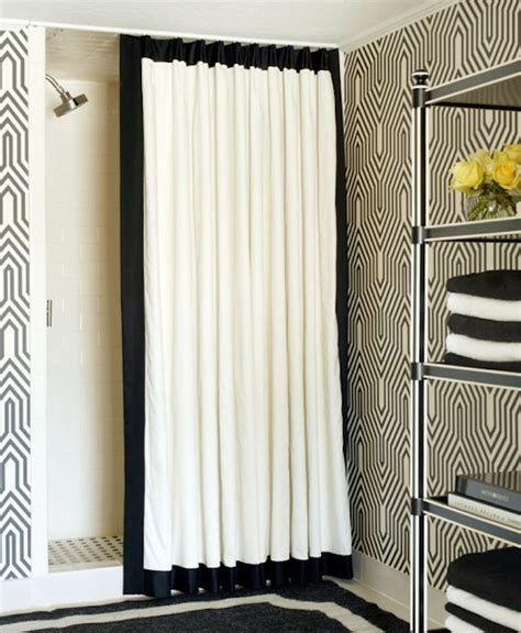 Creative Black And White Patterned Curtain Ideas