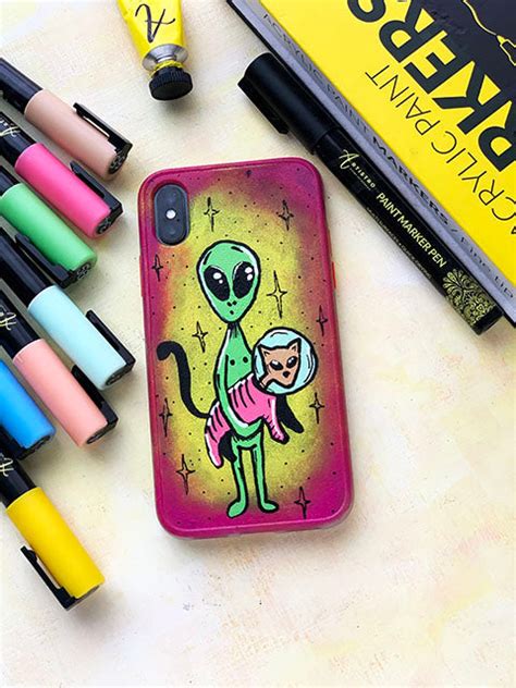 How To Paint A Phone Case 20 Phone Case Painting Ideas And Cute Mobile