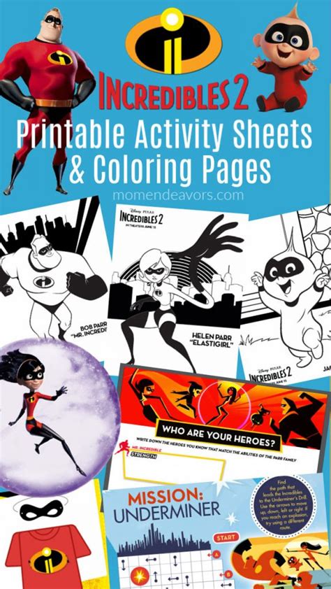 You can download free printable incredibles 2 coloring pages at coloringonly.com. Disney-Pixar Incredibles 2 Printable Activities & Coloring ...