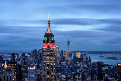 Empire State Building During Night Time Hd Wallpaper
