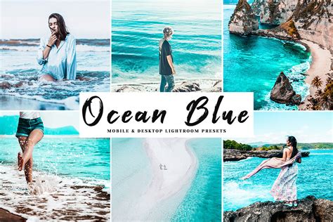Ocean Blue Mobile And Desktop Lightroom Presets By Creativewhoa Thehungryjpeg