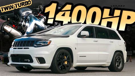 HP Jeep Trackhawk The World S FIRST TWIN TURBO TRACKHAWK Big Hawk Breaks The MPH