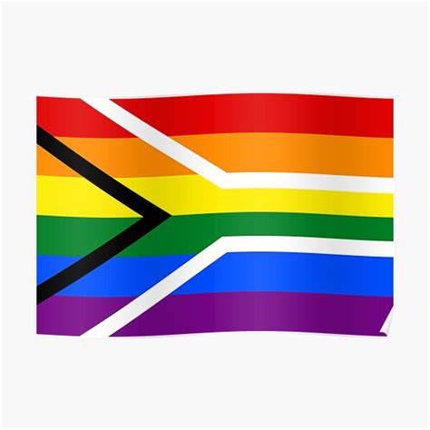 south african gay pride flag design poster for sale by geekchictees redbubble