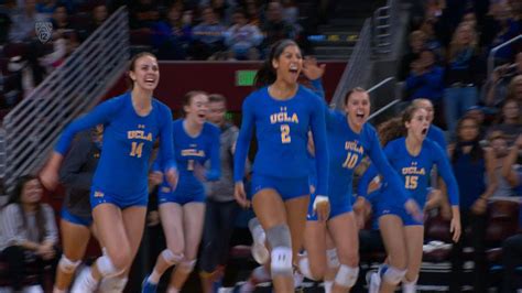 Recap Ucla Womens Volleyball Sweeps Rival Usc In Regular