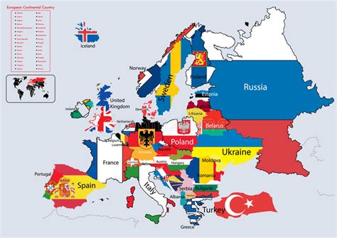 Mapa De Europa Con Nombres Capitales Banderas Y Ciudades Imagenes Images