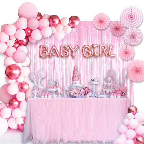 Set Of Baby Shower Honeycomb Centerpieces For Girls Its A Girl Party