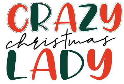 Crazy Christmas Lady Sublimation Design Graphic By Shadiya Design Store