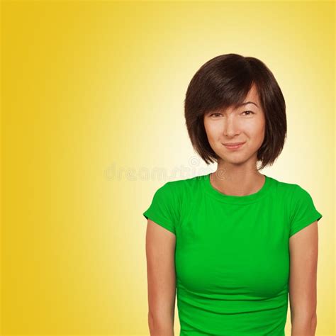 Young Businesswoman Sunny Nature Attractive Smile Stock Image Image