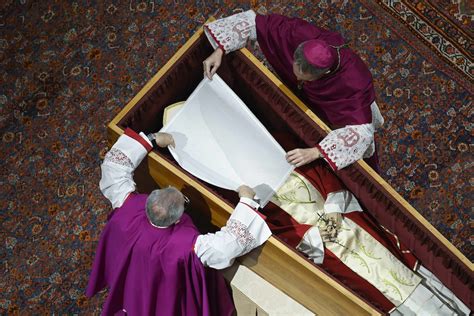 scroll in benedict s casket briefly summarizes his life and ministry the catholic sun