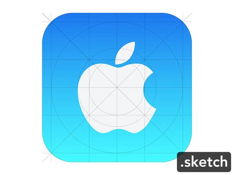Apple Icon Ios7 Guide Sketch Freebie Download Free Resource For