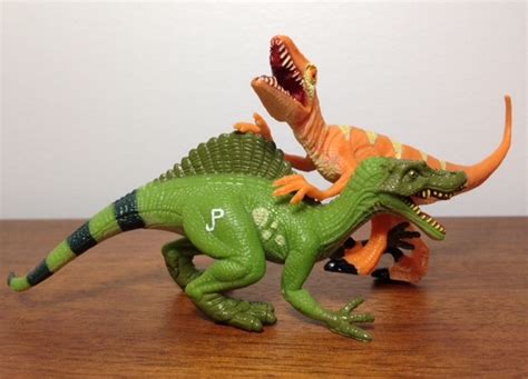 Spinosaurus And Velociraptor Jurassic Park 2009 By Hasbro Dinosaur