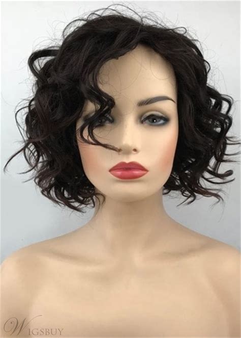Bob Hairstyle Short Curly Synthetic Hair Capless African
