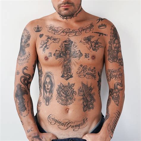 Cholo Gangster Tattoo Set Prison Temporary Tattoo Cholo Tattoos Mafia Tattoos Gangster