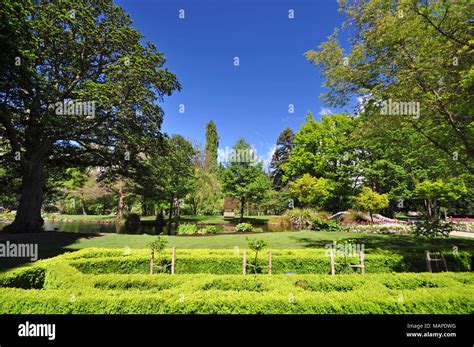 Queenstown Gardens New Zealand Stock Photo Alamy