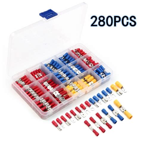 280pcs Crimp Spade Terminal Assorted Electrical Wire Cable Connector