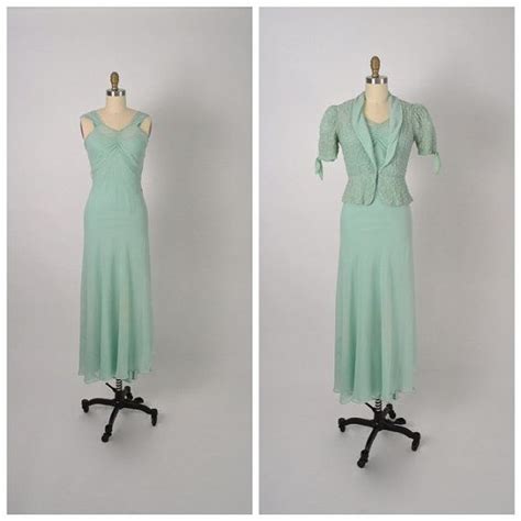 Vintage 1930s 30s Dress With Jacket And Slip By Littlestarsvintage 30s