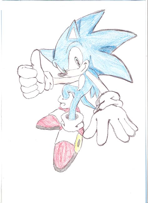 A Very Old Drawing Sonic By Darkstarsrising6 On Deviantart