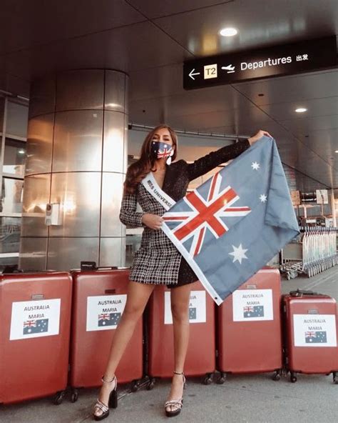Australias Maria Thattil Is Off To Us For The 69th Miss Universe Pageant Universe Pageant Miss