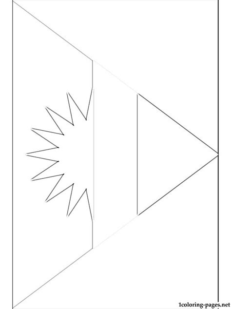 Antigua and Barbuda flag coloring page | Coloring pages