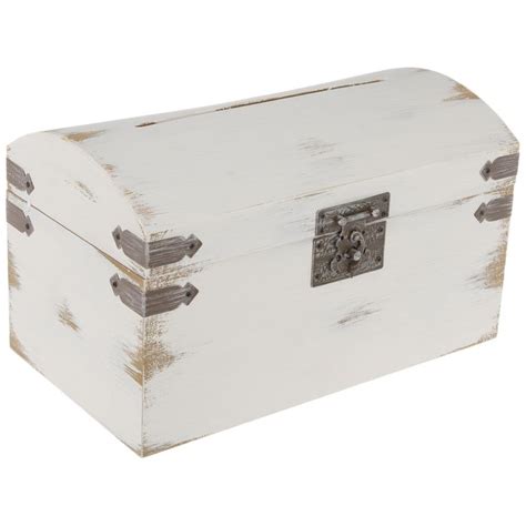 Hobby lobby studio his & hers two become one brown wood wedding ring bearer box. Antique White Wedding Card Box | Hobby Lobby | 830455