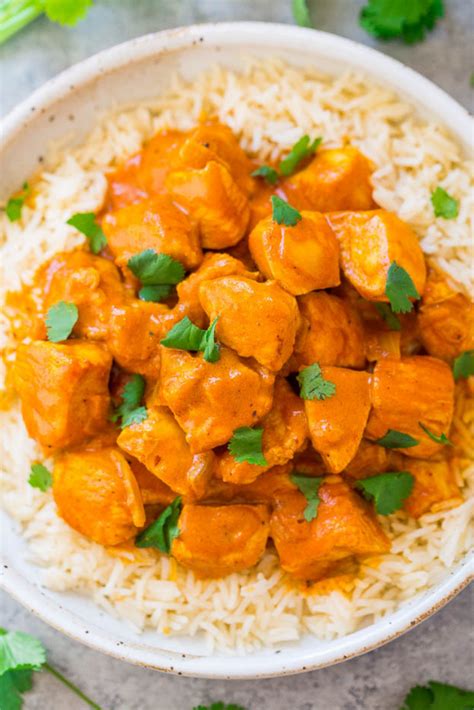 Indian butter chicken is ready in under 30 minutes! EASY RECIPE 30 MINUTES INDIAN BUTTER CHICKEN RECIPE WITH ...
