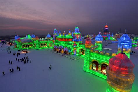 Ice And Snow World Harbin Harbin Ice Festival Wallpapers China