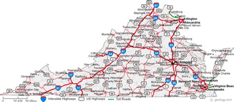 Map Of Virginia Cities Virginia Road Map Map Of West Virginia