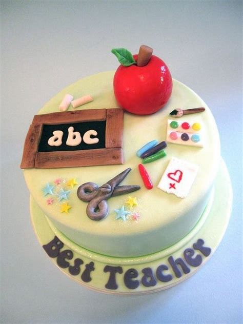 Teachers Birthday Cake Teacher Cakes Teachers Day Cake School Cake