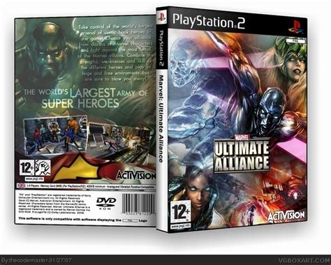 Marvel Ultimate Alliance Playstation 2 Box Art Cover By Thecodemaster