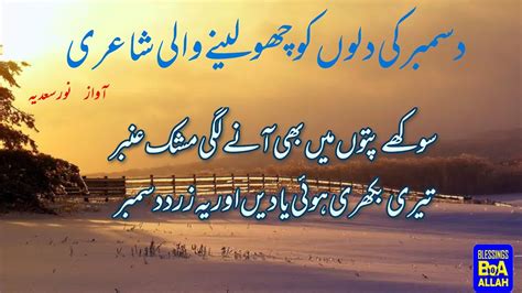 December Sad Poetry 2line Urdu Poetry Boa Youtube