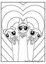 Girls Powerpuff Coloring Pages Iheartcraftythings Things Heart Crafty sketch template