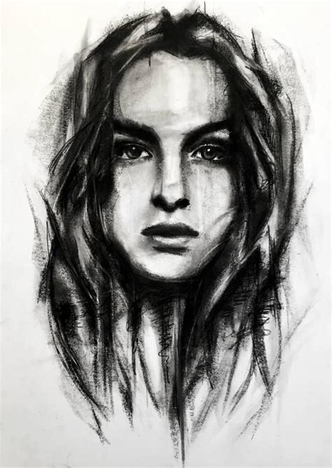 Brenda Drawing Portrait Drawing Charcoal Sketch Portrait Art