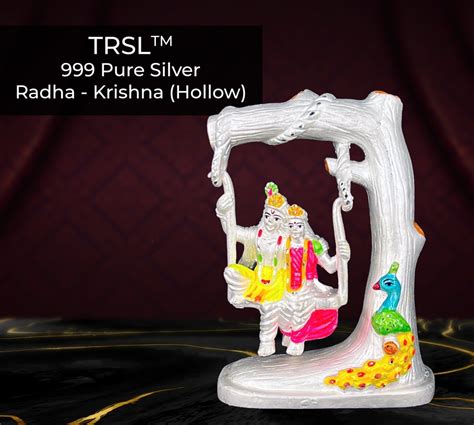 999 Pure Silver Radha Krishna Idol Temple At Rs 5000piece In Agra