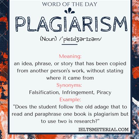 Plagiarism Word Of The Day For Ielts Speaking And Writing