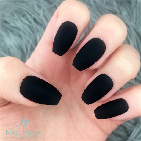 Get Goth With These Long Black Coffin Nail Designs Stylish Ideas To