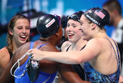 swimming u s set world record to win women s 4×100 meters medley relay metro us