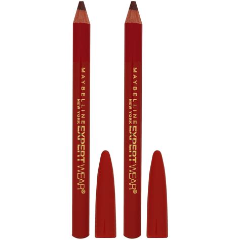 Maybelline Expert Wear Twin Brow And Eye Pencils Dark Brown 2 Count